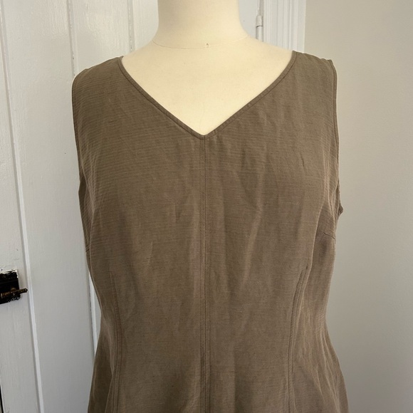Vintage Silk Linen Blend Dress - Picture 3 of 7